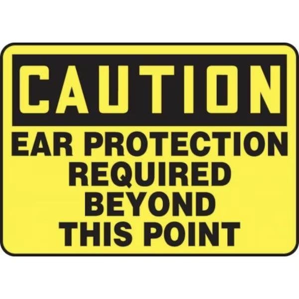 Accuform OSHA CAUTION SAFETY SIGN EAR MPPE631VA MPPE631VA - main